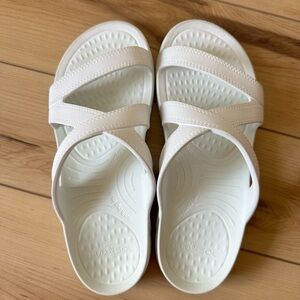 NuuSol Arch Support White Sandals size 9